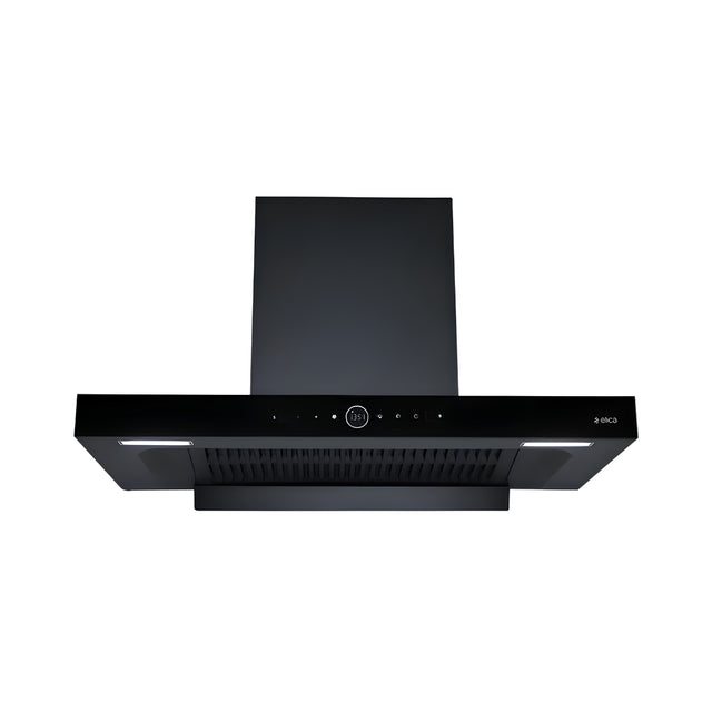 Elica SPT Max Pro Plus FL 900 BLDC HAC LTW MS Nero Full Grill 90 cm BLDC Kitchen Chimney – Black_Front View