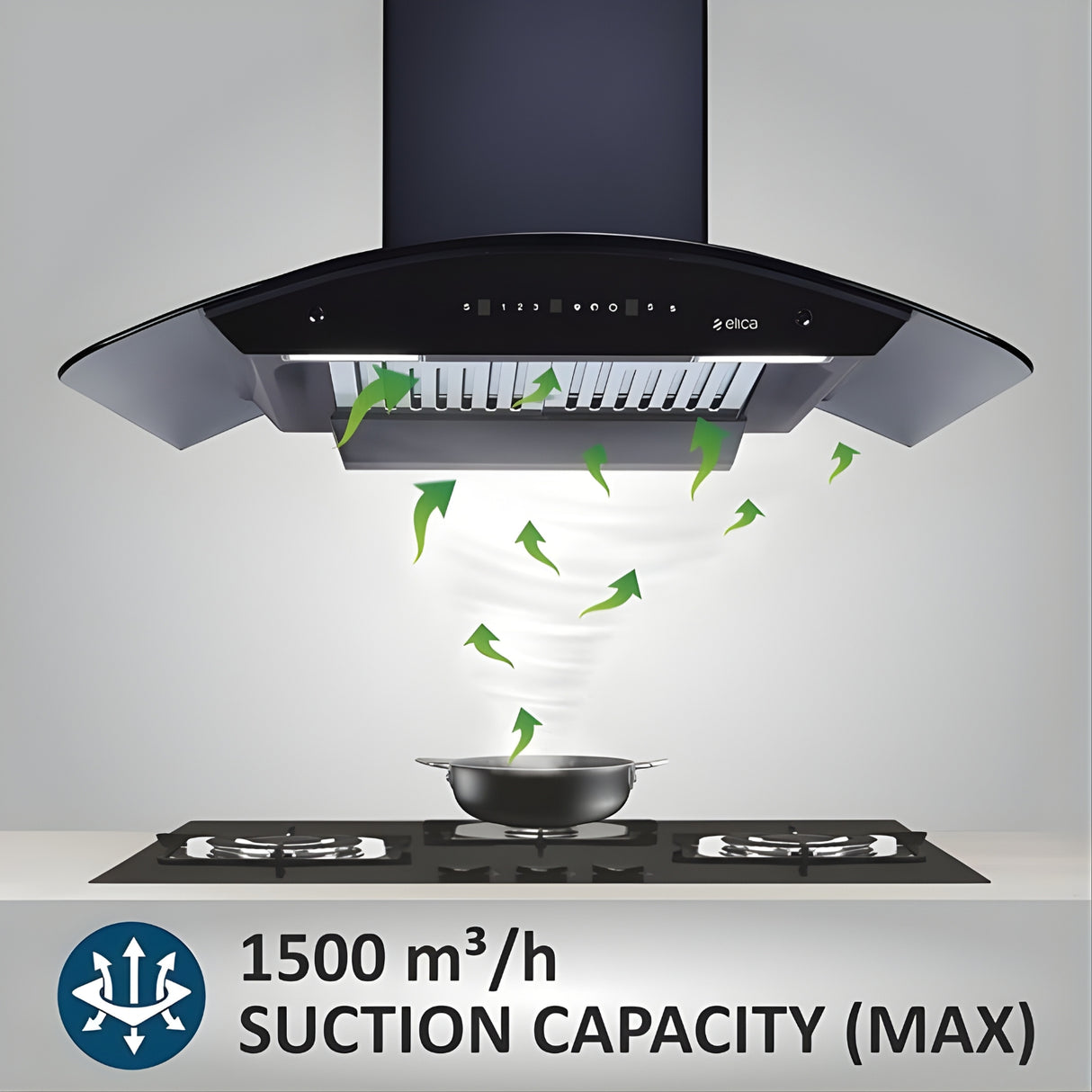 Elica WDBF PLUS HAC LTW MS Nero 90 cm Auto-Clean Kitchen Chimney – Black_4