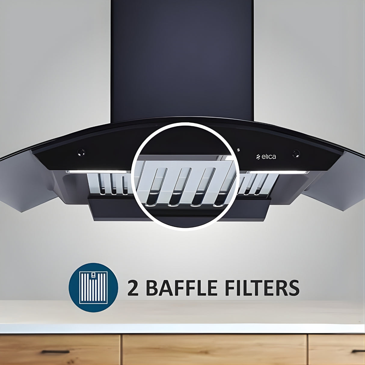 Elica WDBF PLUS HAC LTW MS Nero 90 cm Auto-Clean Kitchen Chimney – Black_5