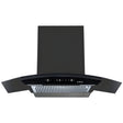 Elica WDFL 900 BLDC HAC LTW MS Nero 90 cm Wall Mounted Chimney – Black_1