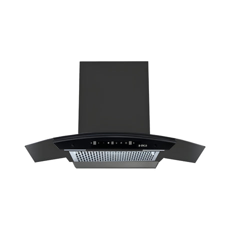 Elica WDFL 900 BLDC HAC LTW MS Nero 90 cm Wall Mounted Chimney – Black_Front View