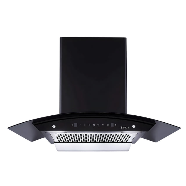 Elica WDFL 906 HAC LTW MS Nero 90 cm Filterless Auto-Clean Kitchen Chimney – Black_1