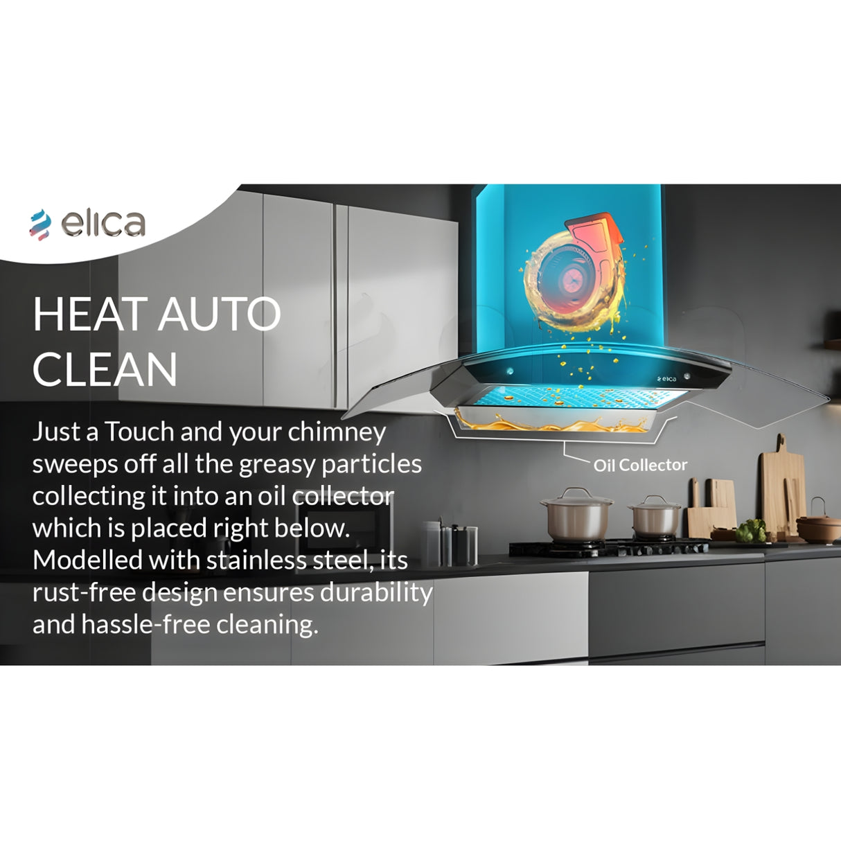 Elica WDFL 906 HAC LTW MS Nero 90 cm Filterless Auto-Clean Kitchen Chimney – Black_3