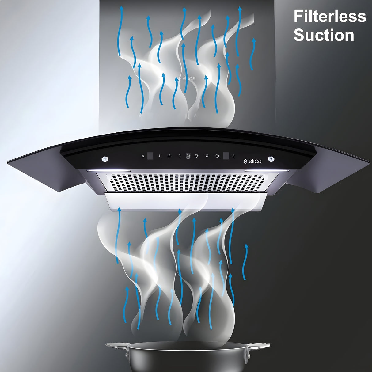 Elica WDFL 906 HAC LTW MS Nero 90 cm Filterless Auto-Clean Kitchen Chimney – Black_4