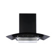Elica WDFL 906 HAC LTW MS Nero 90 cm Filterless Auto-Clean Kitchen Chimney – Black_Front View