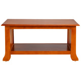 Ely Pro Wooden Coffee Table - Teak Finish