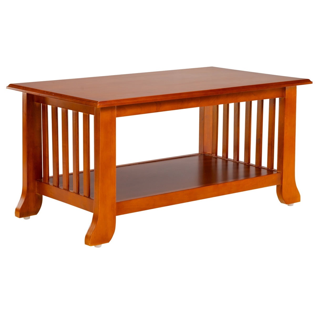 Ely Pro Wooden Coffee Table - Teak Finish
