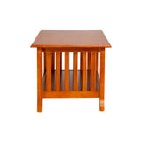 Ely Pro Wooden Coffee Table - Teak Finish