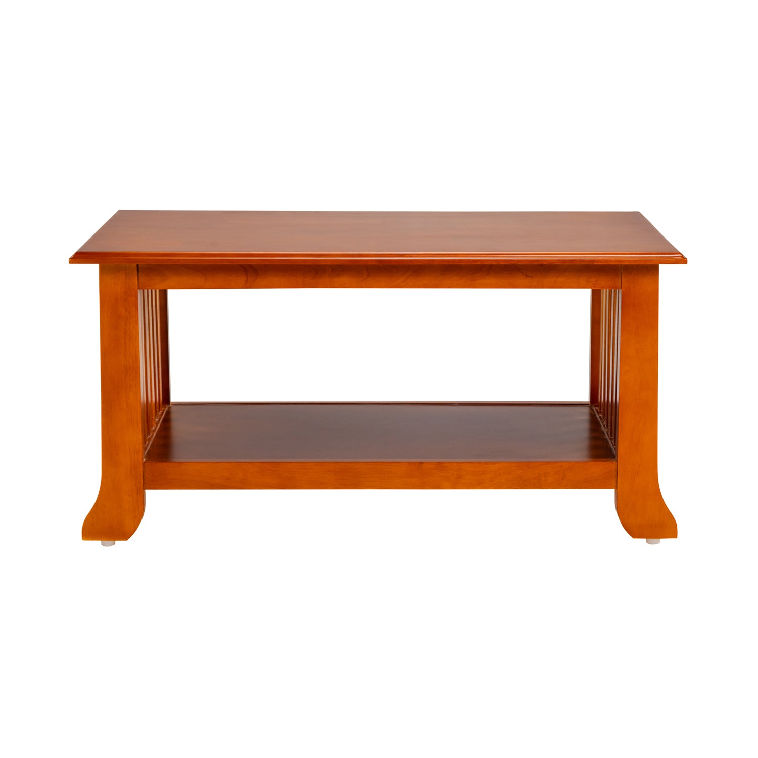 Ely Wooden Coffee Table - Teak Finish_2