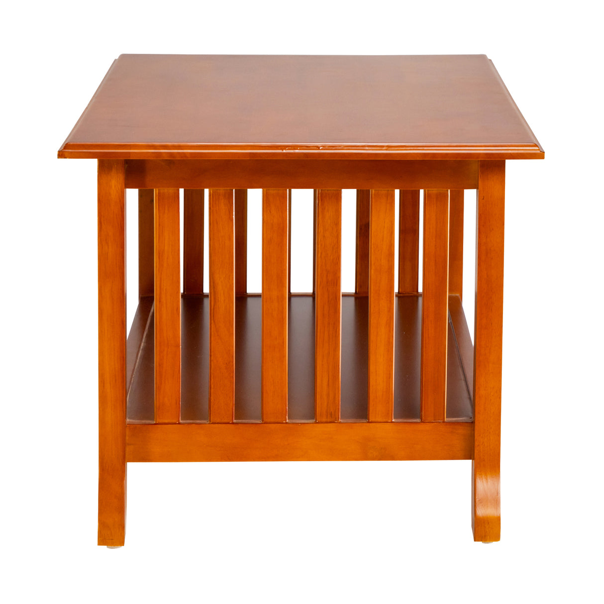 Ely Wooden Coffee Table - Teak Finish_3