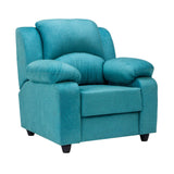 Emden Pro Cozy Fabric Sofa 1 Seater - Blue