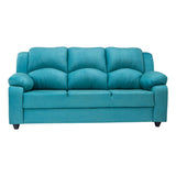 Emden Pro Cozy Fabric Sofa 3 Seater - Blue