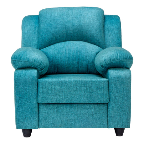Emden Pro Premium Fabric Sofa Set (3+1+1 Seater) - Blue