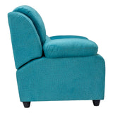 Emden Pro Premium Fabric Sofa Set (3+1+1 Seater) - Blue