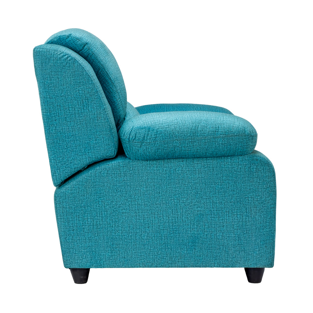 Emden Pro Premium Fabric Sofa Set (3+1+1-Seater) - Blue_6