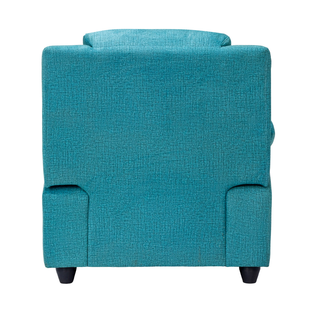Emden Pro Premium Fabric Sofa Set (3+1+1-Seater) - Blue_8