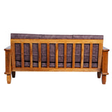 Emerald Wooden Sofa 3-Seater - Natural Finish