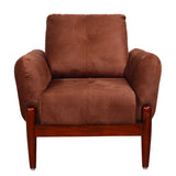 Enfield Fabric Sofa Set (3+1+1-Seater) - Maroon