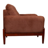 Enfield Fabric Sofa Set (3+1+1-Seater) - Maroon