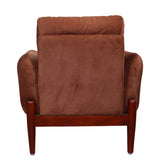 Enfield Fabric Sofa Set (3+1+1-Seater) - Maroon