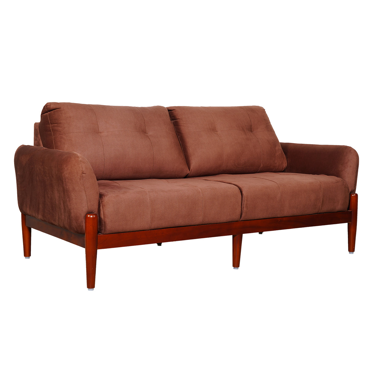 Enfield Fabric Sofa Set (3+1+1-Seater) - Maroon