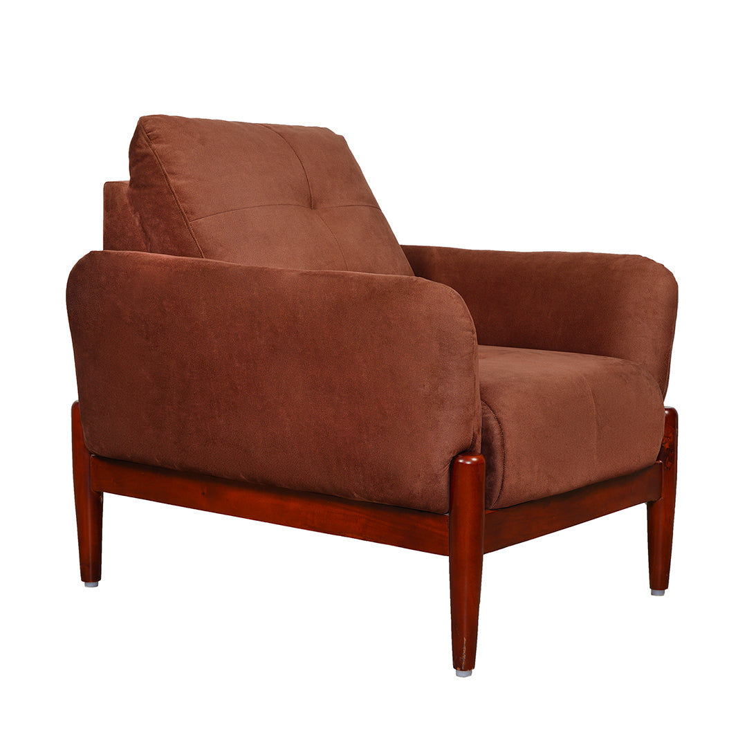 Enfield Fabric Sofa 1-Seater - Maroon_1