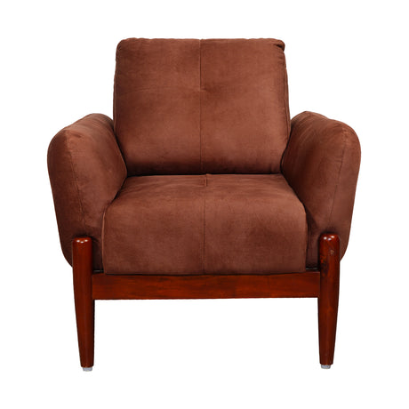Enfield Fabric Sofa 1-Seater - Maroon_2