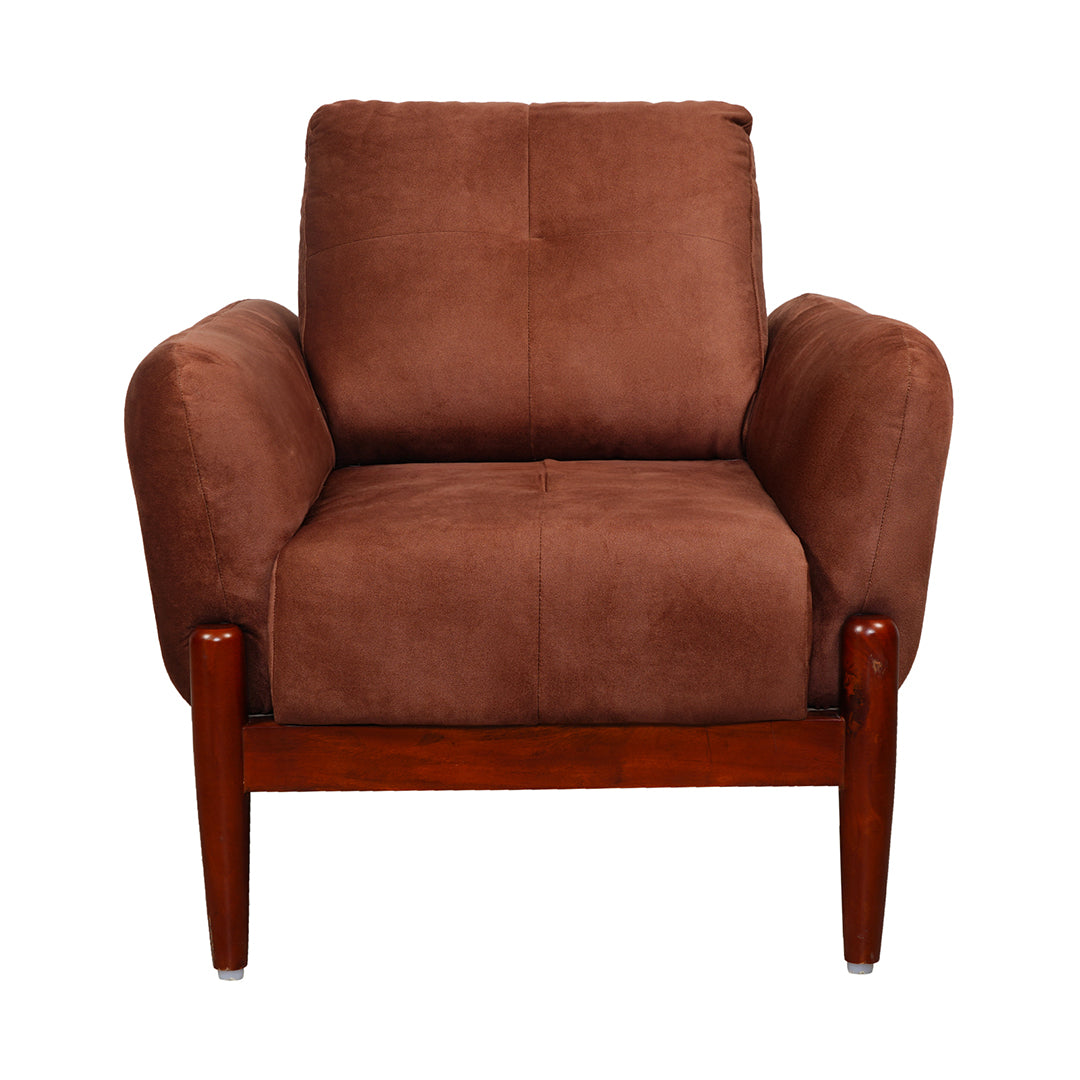 Enfield Fabric Sofa Set (3+1+1-Seater) - Maroon_5