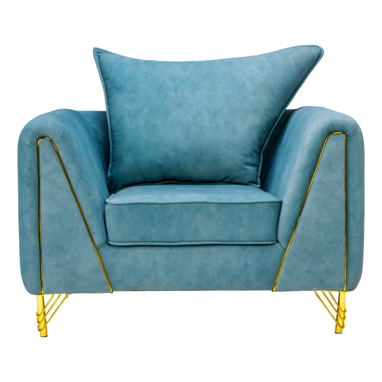 Estonia Pro Contemporary Fabric Sofa Set (3+1+1 Seater) - Green