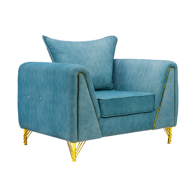 Estonia Comfort Fabric Sofa 1-Seater - Green_1