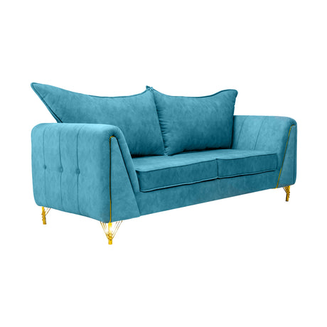 Estonia Pro Contemporary Fabric Sofa Set (3+1+1-Seater) - Green_2
