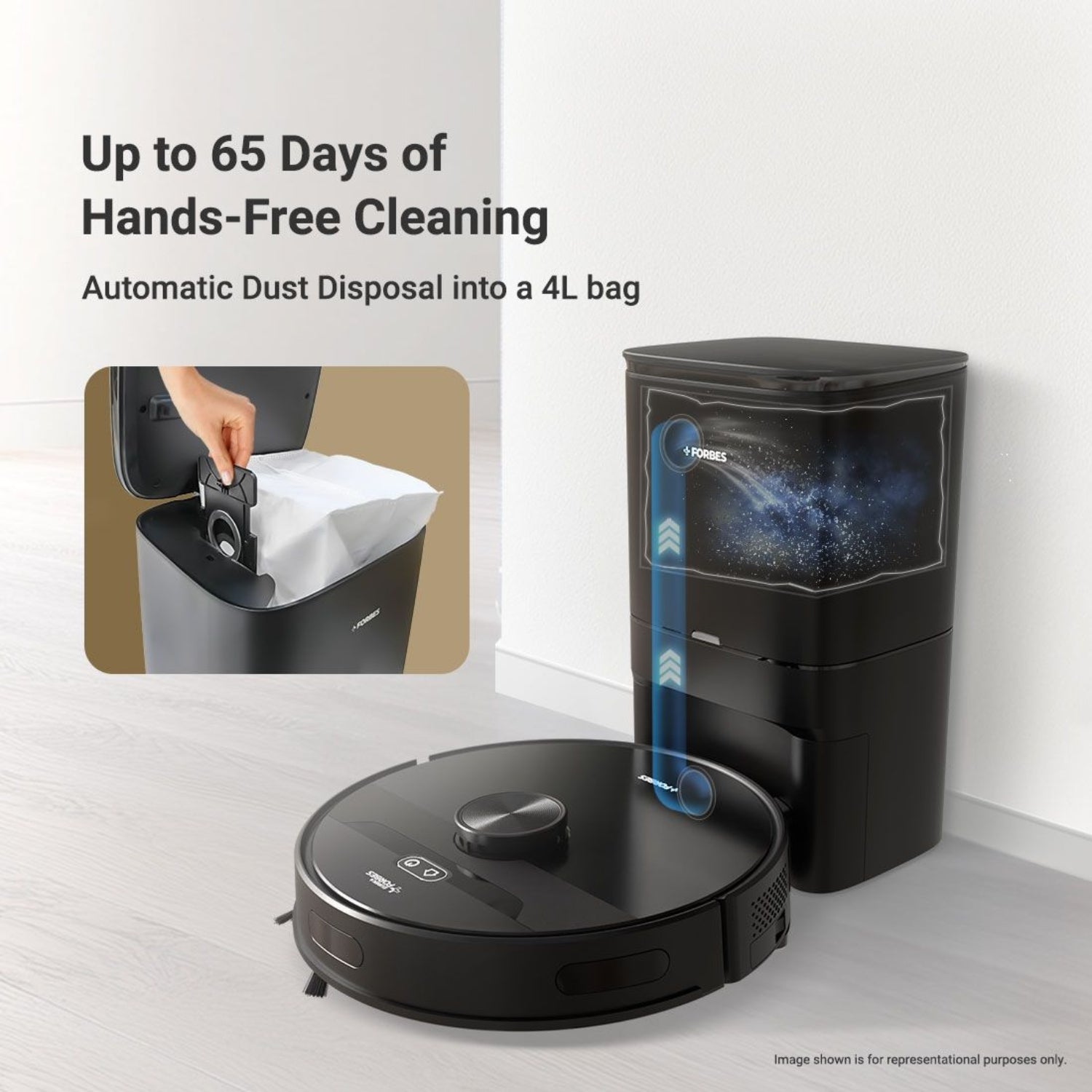 Eureka Forbes Auto Bin S2 Robotic Vaccum Cleaner 9000 pa - Black 3