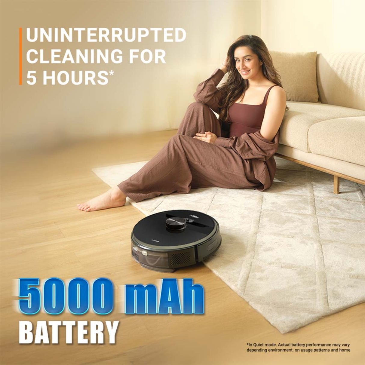 Eureka Forbes Auto Bin S2 Robotic Vaccum Cleaner 9000 pa - Black 6