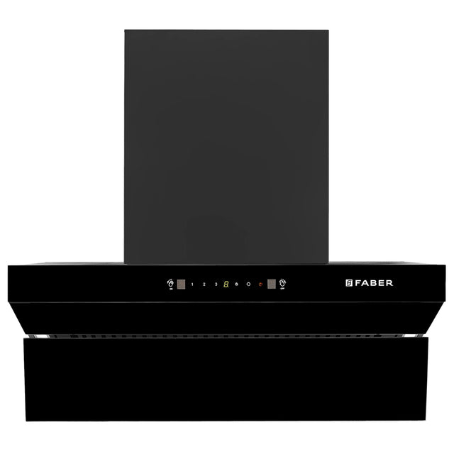 FABER Hood ARTEMIS IN HC SC FL BK 90 cm Auto-Clean Wall-Mounted Chimney – Black_1