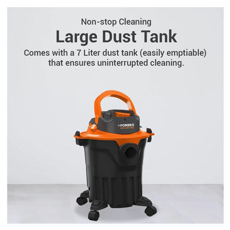 FOBRES Wet and Dry Zeal Vacuum Cleaner ZEAL 7 L - Orange and Black