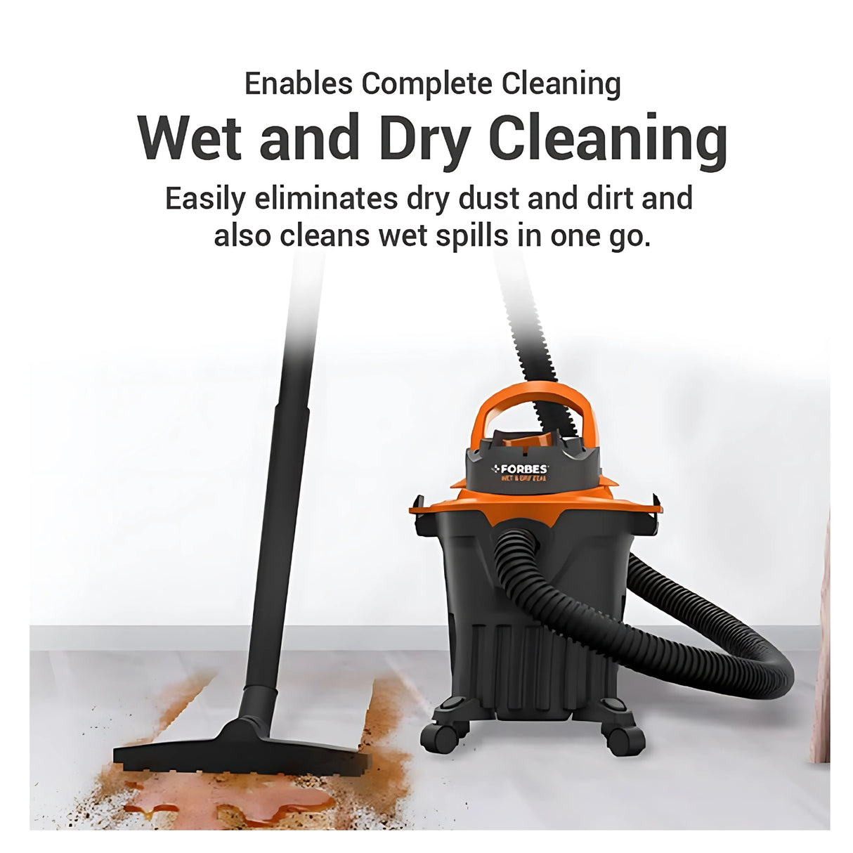 FOBRES Wet and Dry Zeal Vacuum Cleaner ZEAL 7 L - Orange and Black