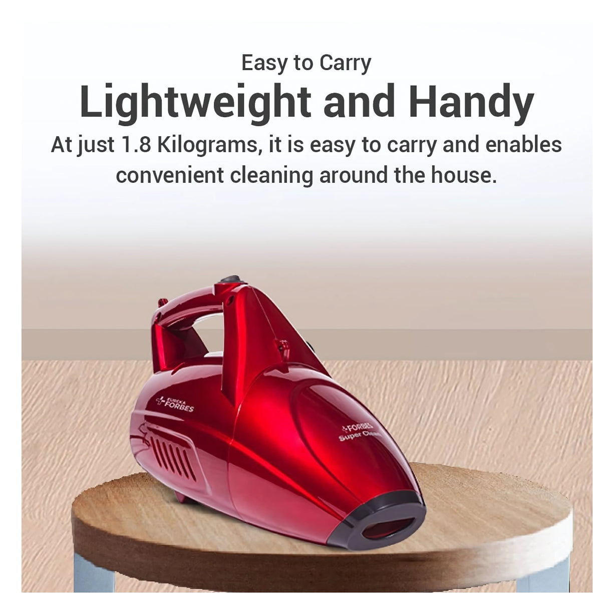 FORBES Super Clean 0.5 L Vacuum Cleaner - Red and Black