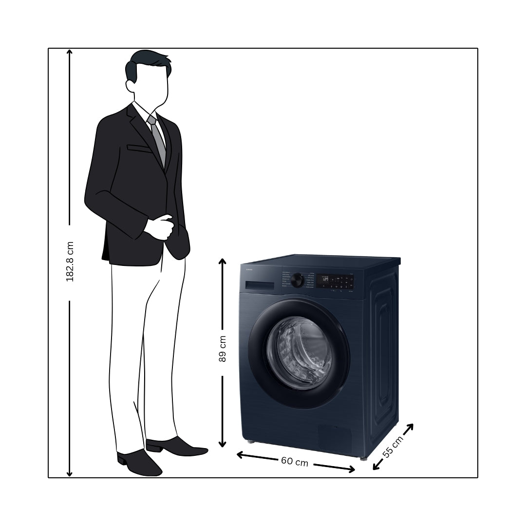 Samsung WW90DG5U24AS Fully Automatic Front Load Washing Machine 9 kg - Navy