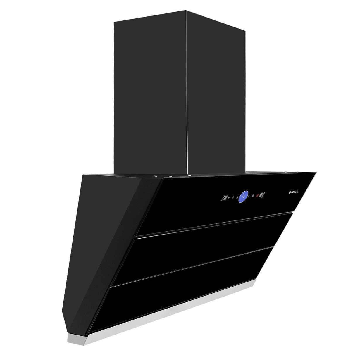 Faber Comet 90 cm Filter less BLDC Motor  Auto-Clean Wall Mounted Chimney - Black