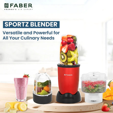 Faber Sportz 400 W 20,000 RPM 3-in-1 Blender – Wine Bird