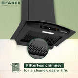 Faber Zeal BLDC HC SC FL IN 60 CHIMNEY - Black