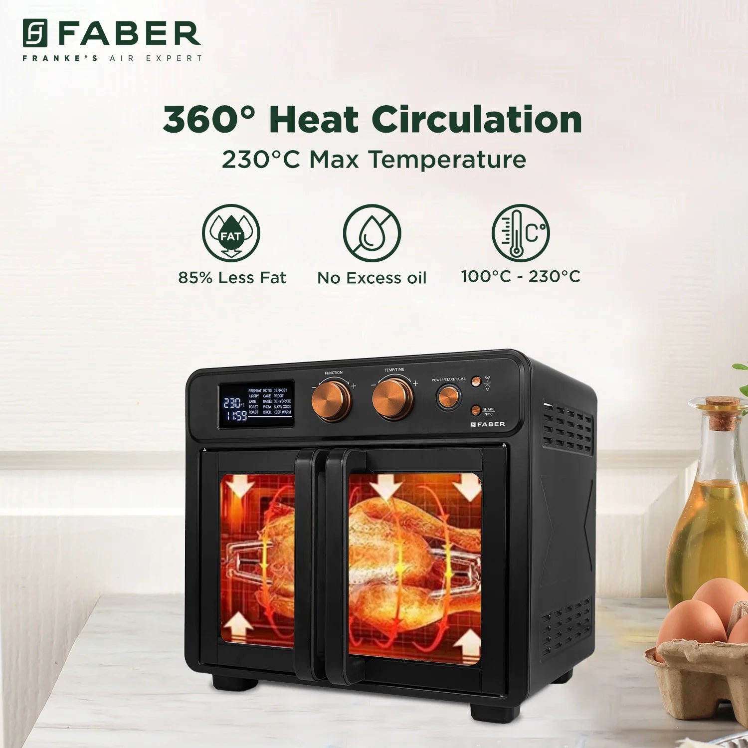 Faber Air Fryer OTG 25 L 15F Bk Qish - Black_6
