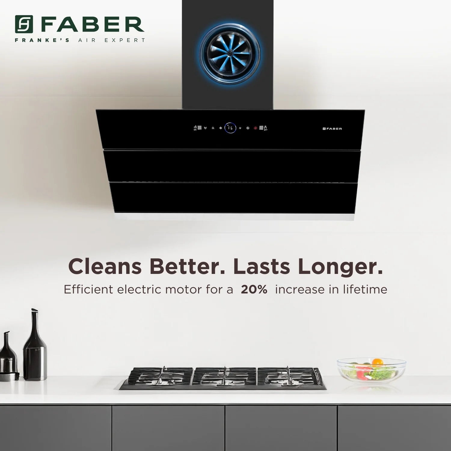 Faber Comet 90 cm Filterless BLDC Motor Auto-Clean Wall Mounted Chimney - Black_11