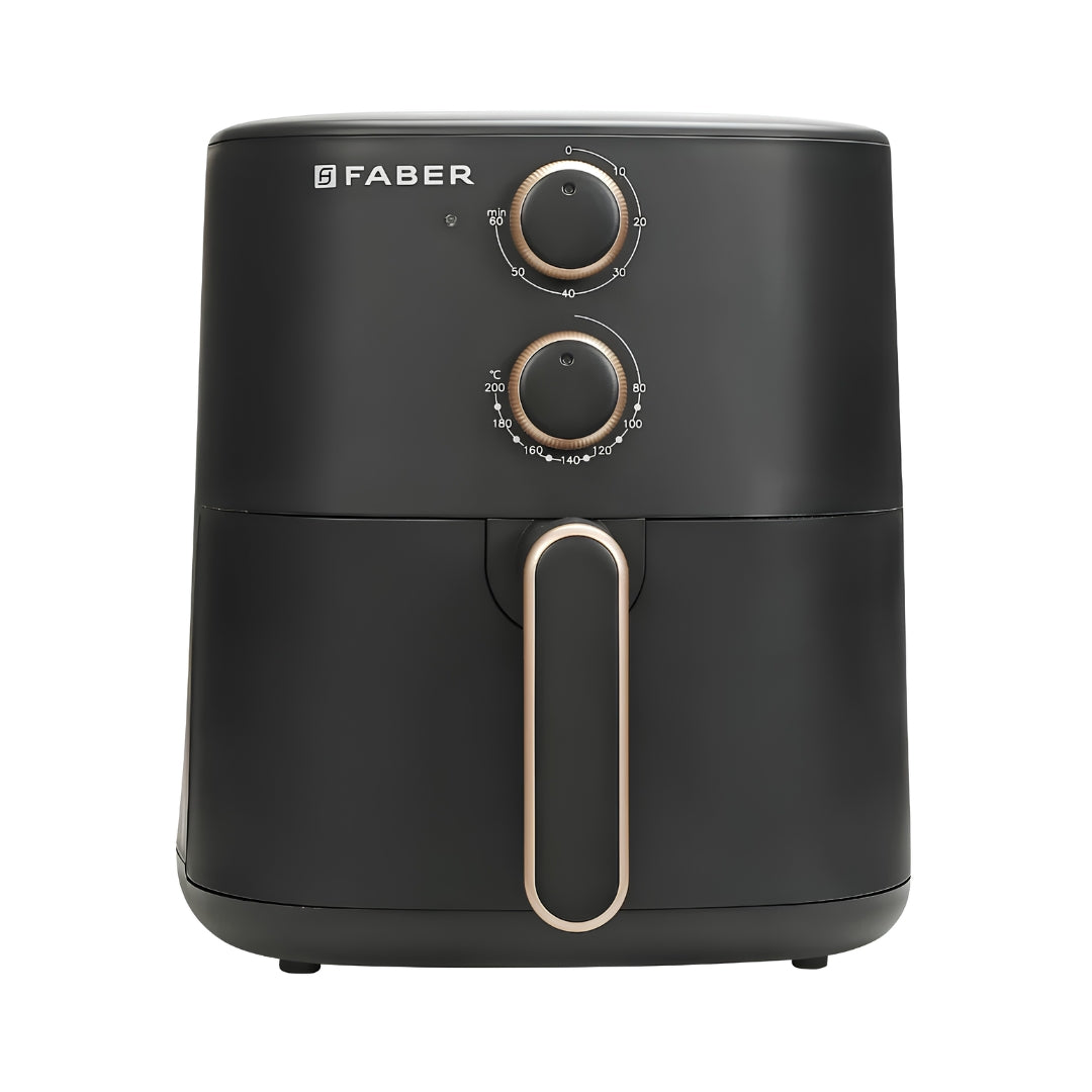 Faber DLX BK Air Fryer 1500 Watts - Black_Front View