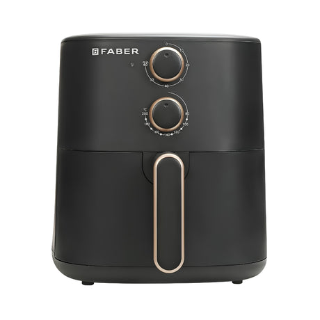 Faber DLX BK Air Fryer 1500 Watts - Black_Front View