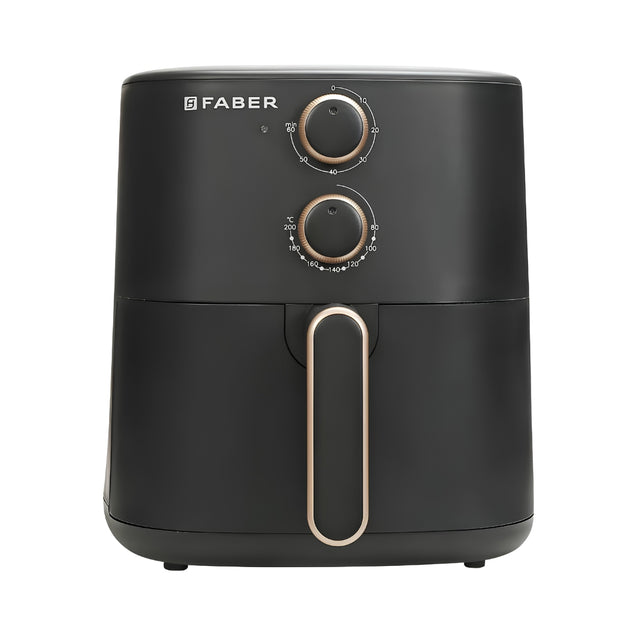 Faber DLX BK Air Fryer 1500 Watts - Black_Front View