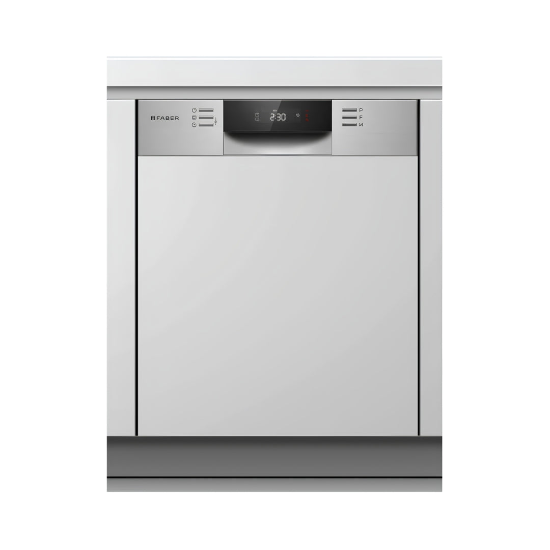 Faber Dishwasher FSID 8PR 14 Places - Stainless Steel_Front View