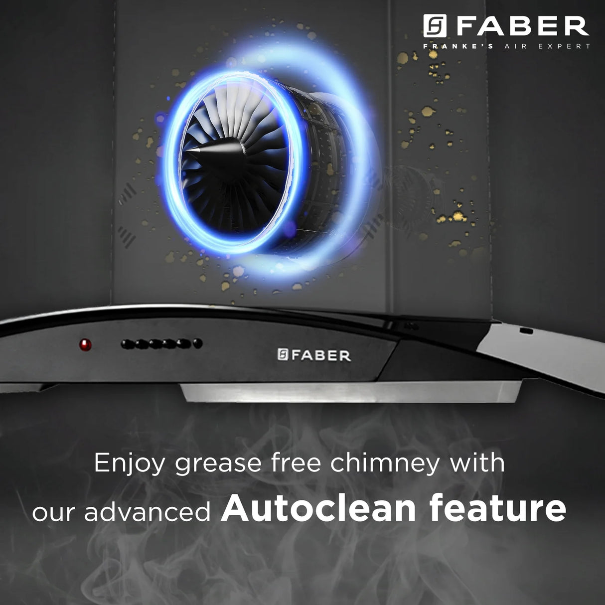 Faber Hood Ace Pro 3D IN HC PB FL BK 90 Filterless 90 cm Auto Clean Kitchen Chimney - Black_5