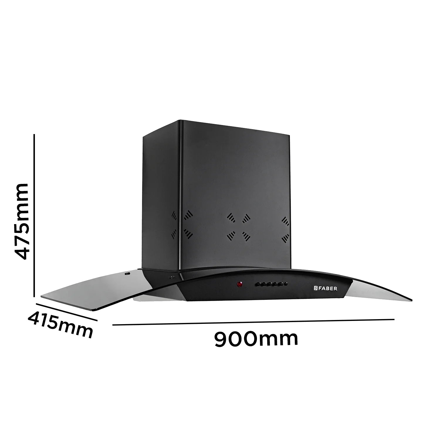 Faber Hood Ace Pro 3D IN HC PB FL BK 90 Filterless 90 cm Auto Clean Kitchen Chimney - Black_6