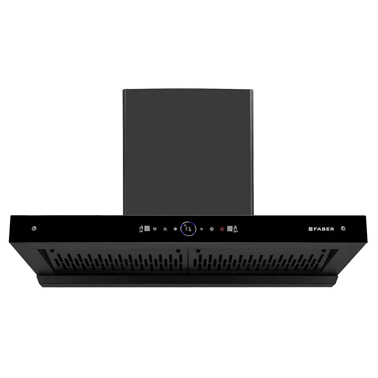 Faber Hood Dazzle HC SC FL BK 90 Wall-Mounted Chimney 90 cm – Matte Black_2
